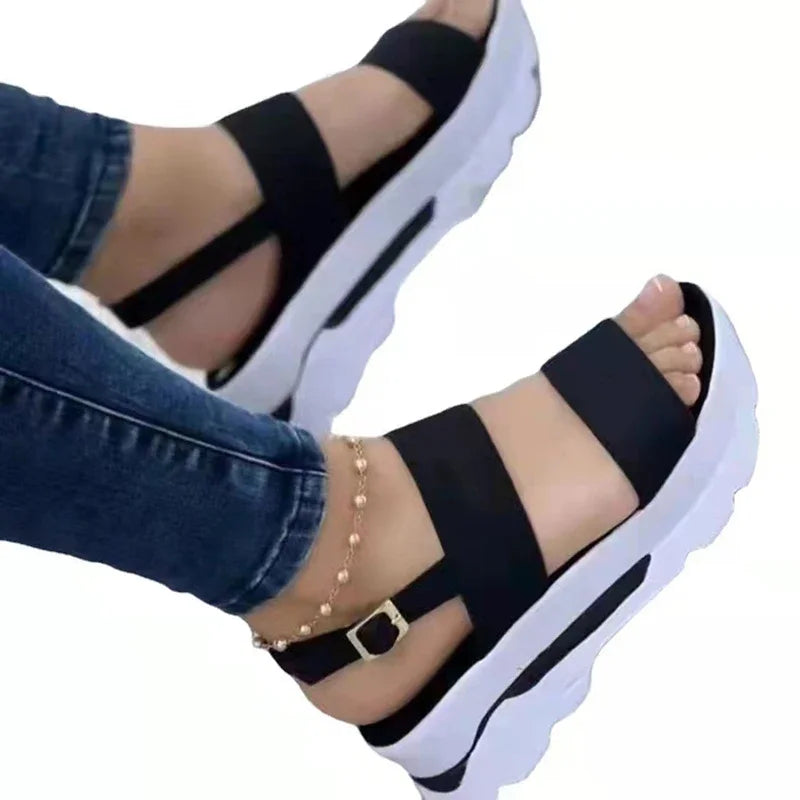 Sandalias de Cuña para Mujer – Plataforma Baja, Moda Verano