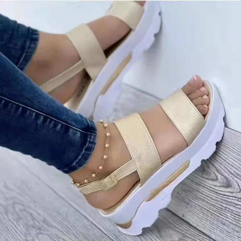 Sandalias de Cuña para Mujer – Plataforma Baja, Moda Verano