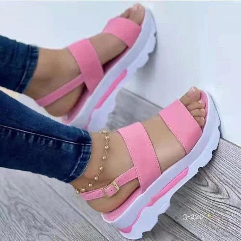 Sandalias de Cuña para Mujer – Plataforma Baja, Moda Verano