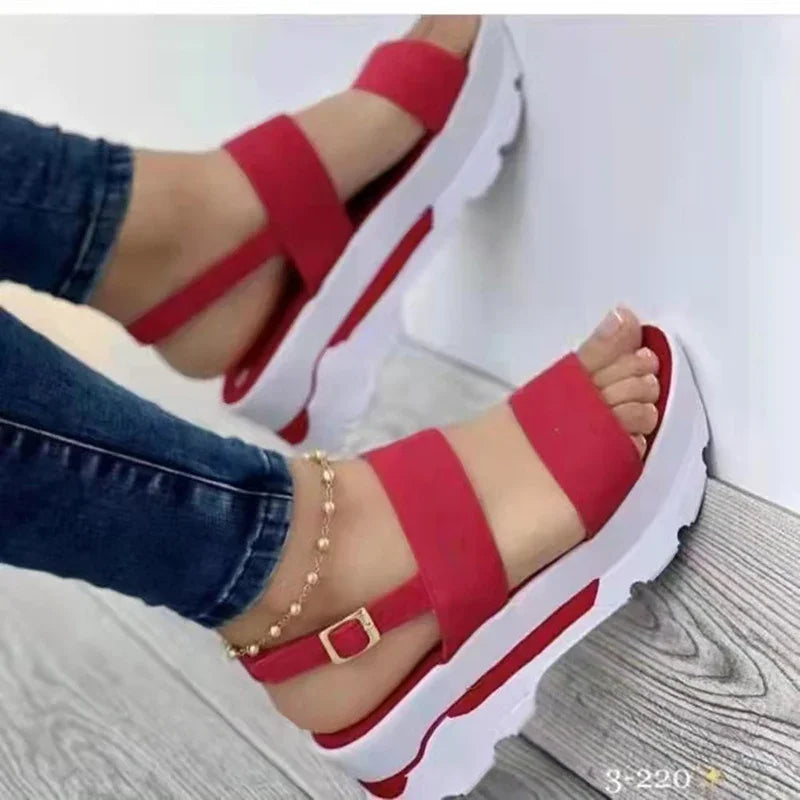 Sandalias de Cuña para Mujer – Plataforma Baja, Moda Verano